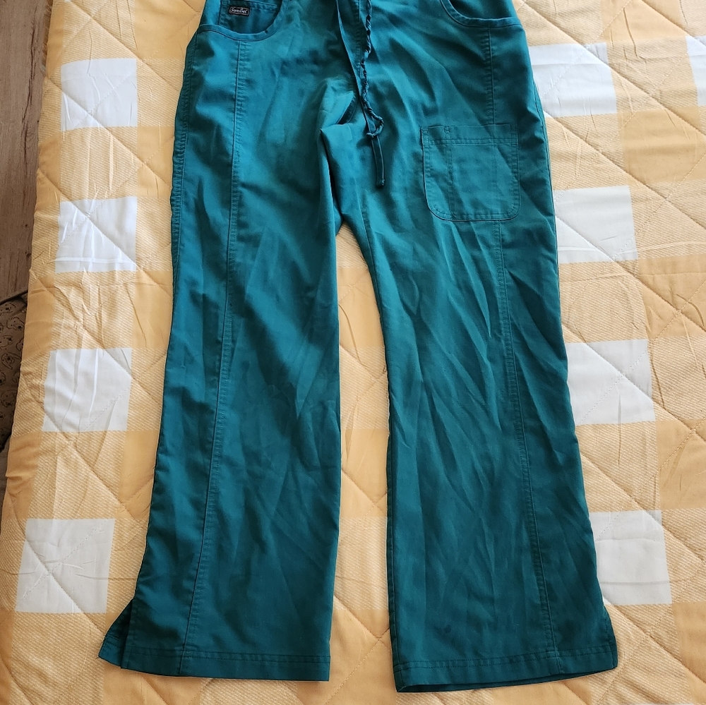 Women's Petite Small Green Scrub pants,  Sanibel